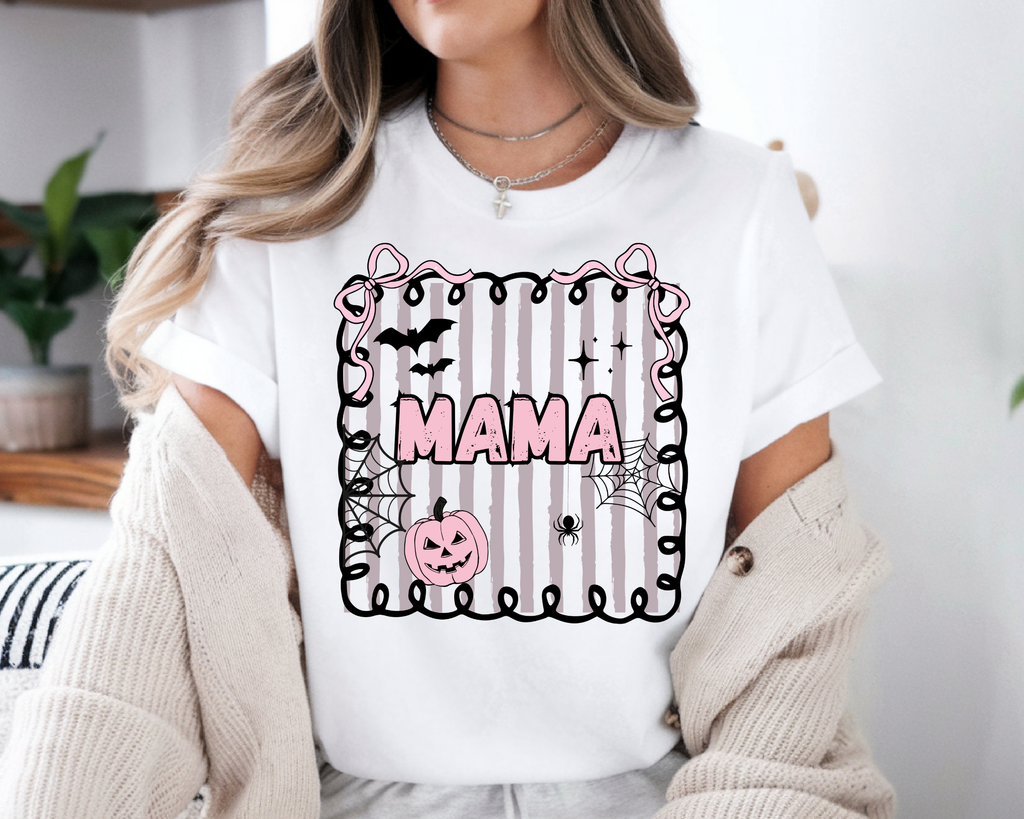 Two Spooky Coquette Halloween Birthday Shirt | Cute Pink Ghost Birthday T-Shirt