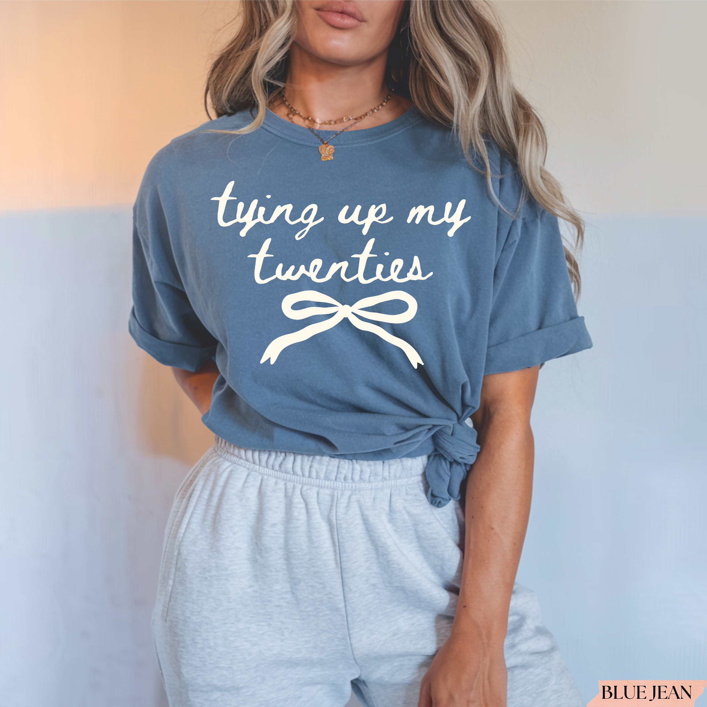 Tying Up My Twenties Shirt | Cute 21st Birthday Bow T-Shirt | Birthday Outfit